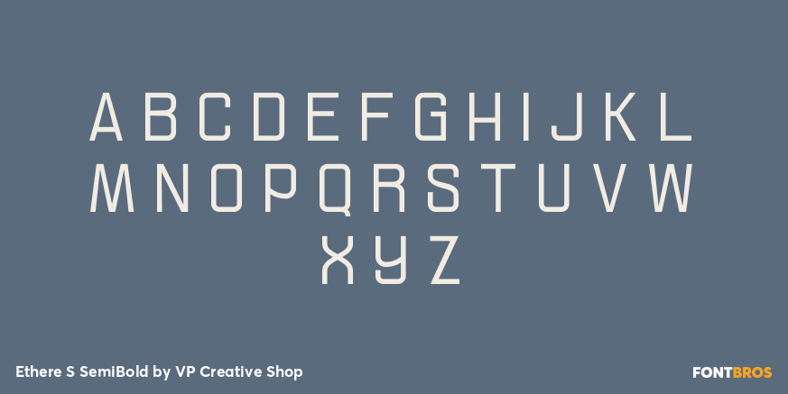 Ethere S SemiBold Font Poster #2