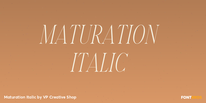 Maturation Italic Poster