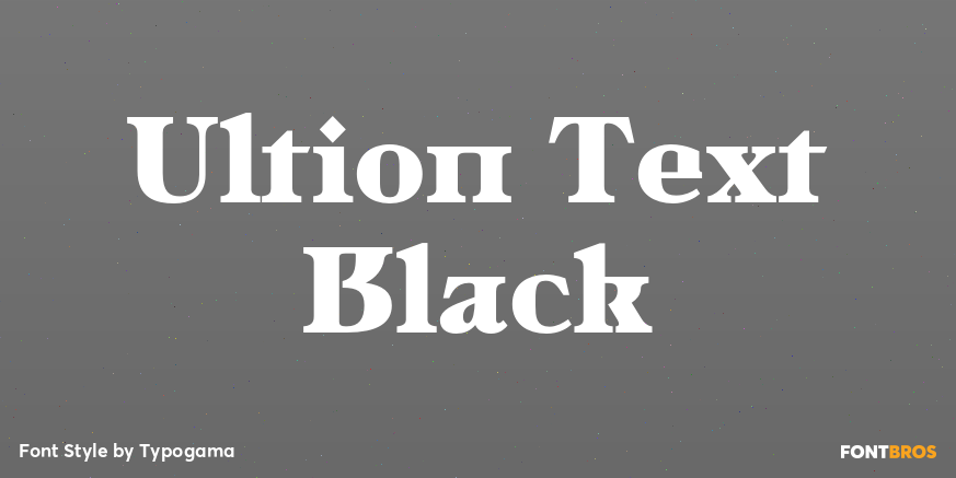 Ultion Text Black Poster