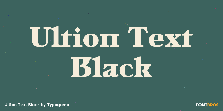 Ultion Text Black Poster
