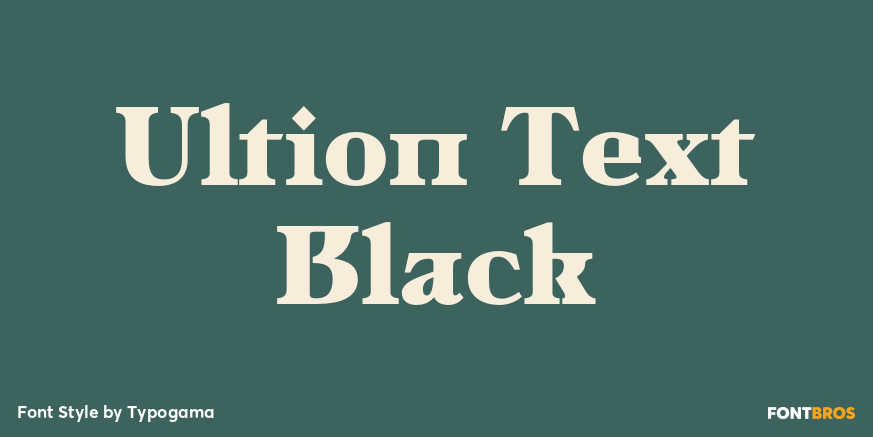 Ultion Text Black Poster