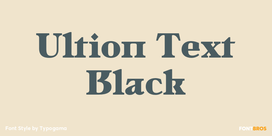 Ultion Text Black Poster