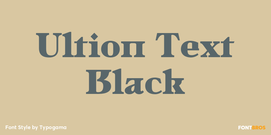 Ultion Text Black Poster