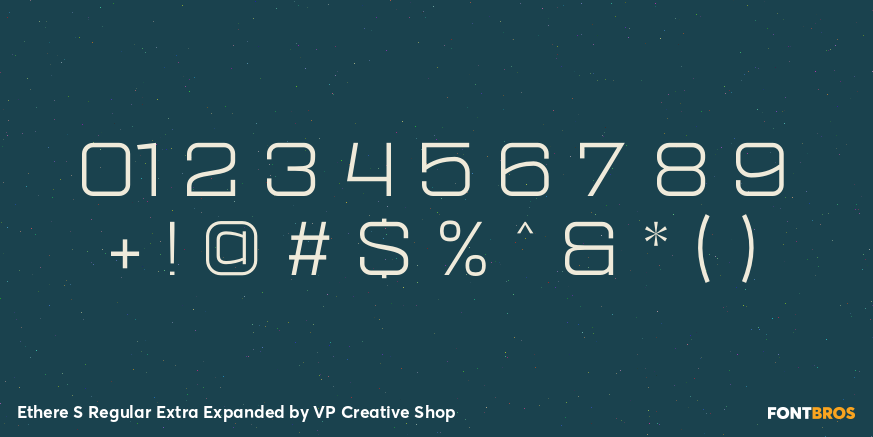 Ethere S Regular Extra Expanded Font Poster #1