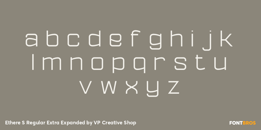 Ethere S Regular Extra Expanded Font Poster #1