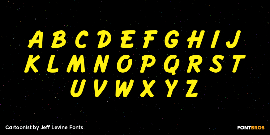 Cartoonist Font Poster #2
