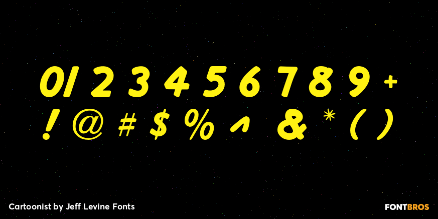 Cartoonist Font Poster #4