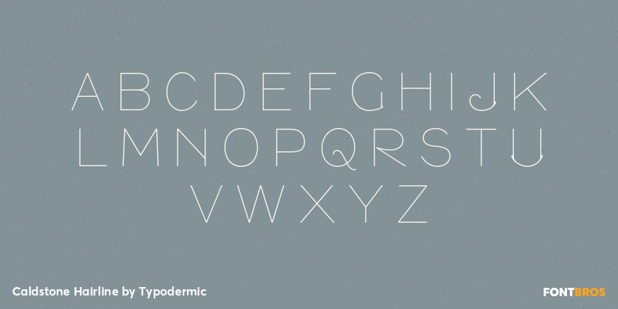 Caldstone Hairline Font Poster #2