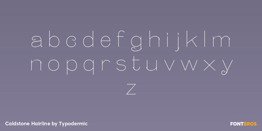 Caldstone Hairline Font Poster #1