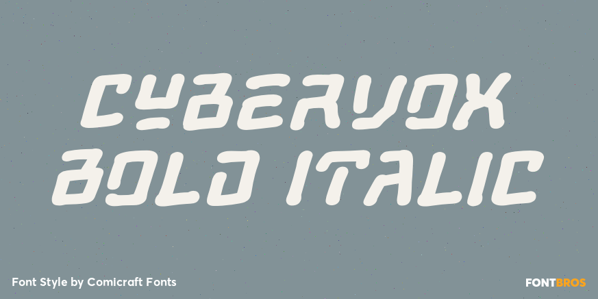 Cybervox Bold Italic Font Poster #1