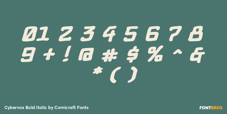 Cybervox Bold Italic Font Poster #4