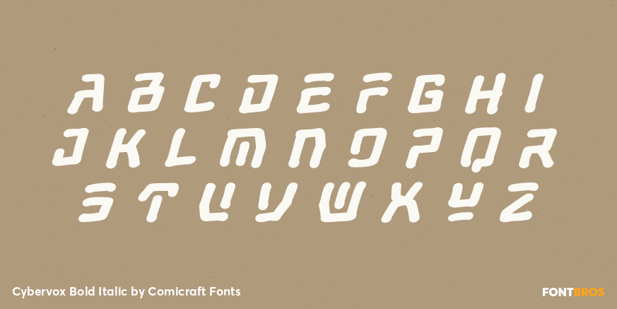 Cybervox Bold Italic Font Poster #2