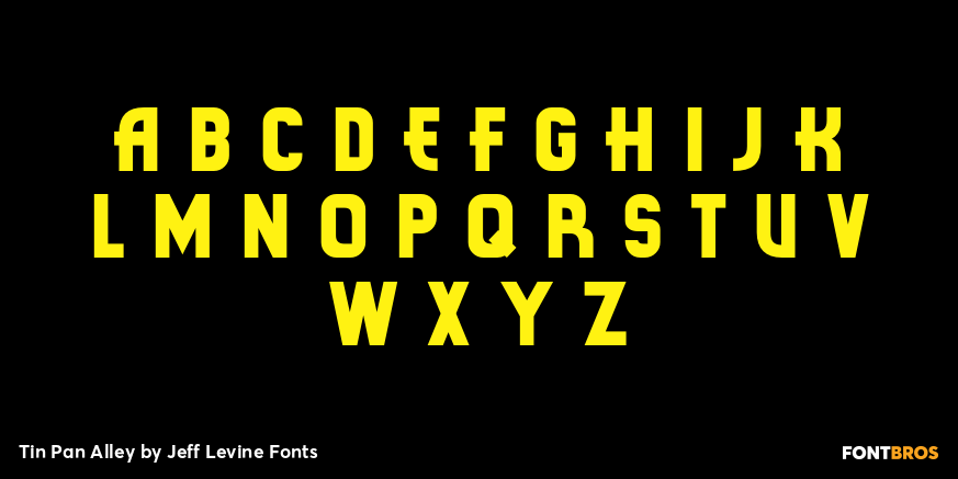 Tin Pan Alley Font Poster #2