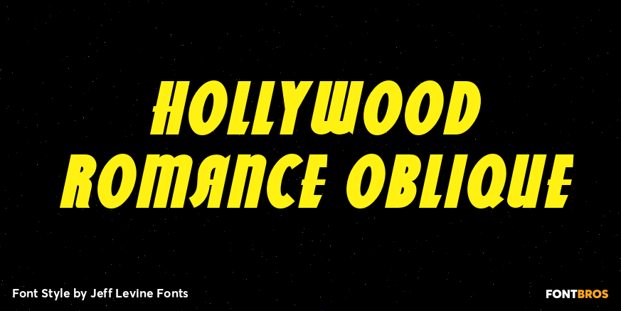 Hollywood Romance Oblique Poster