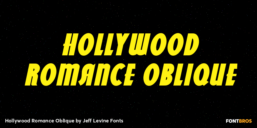 Hollywood Romance Oblique Poster