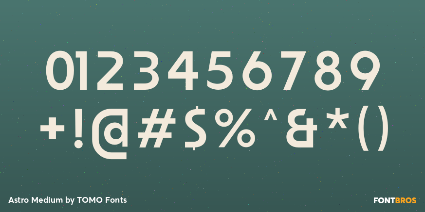 Astro Medium Font Poster #1