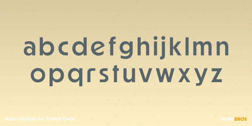 Astro Medium Font Poster #1
