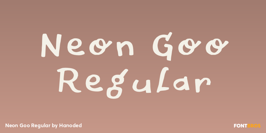 Neon Goo Regular Font Poster #1