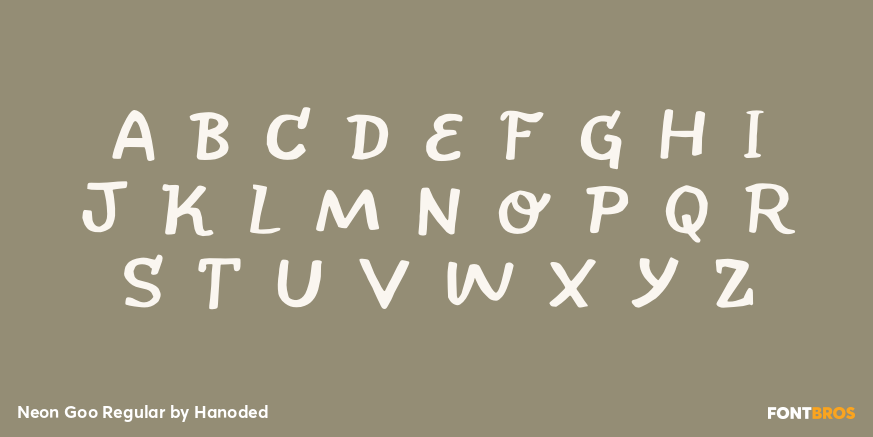 Neon Goo Regular Font Poster #2