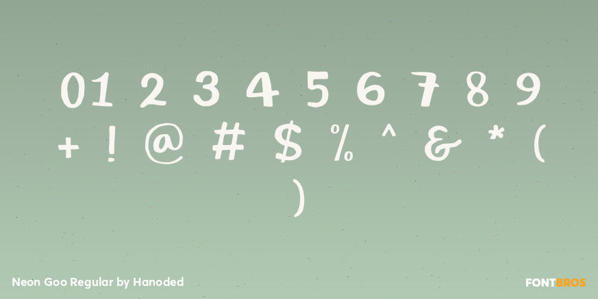 Neon Goo Regular Font Poster #4