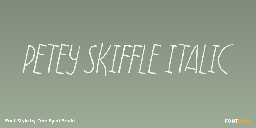 Petey Skiffle Italic Poster