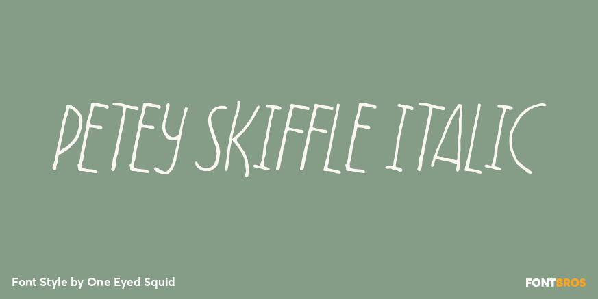 Petey Skiffle Italic Poster