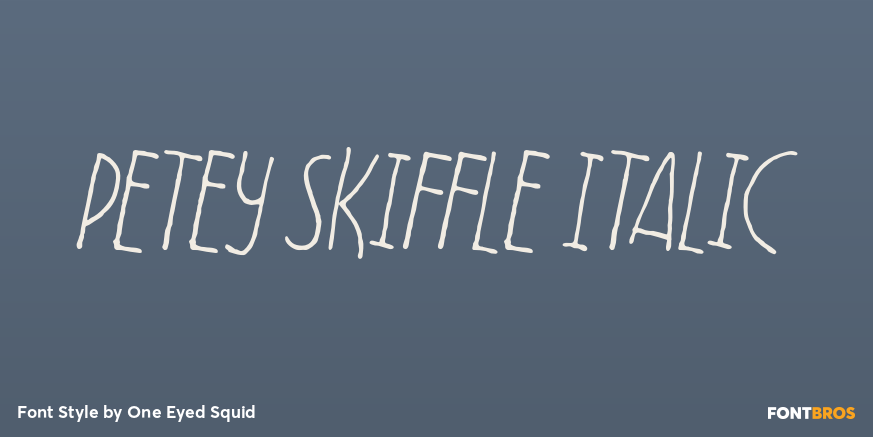 Petey Skiffle Italic Poster