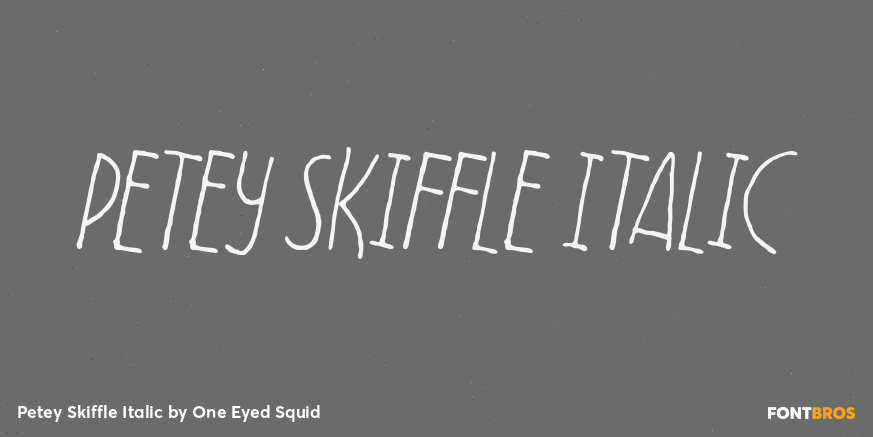 Petey Skiffle Italic Poster
