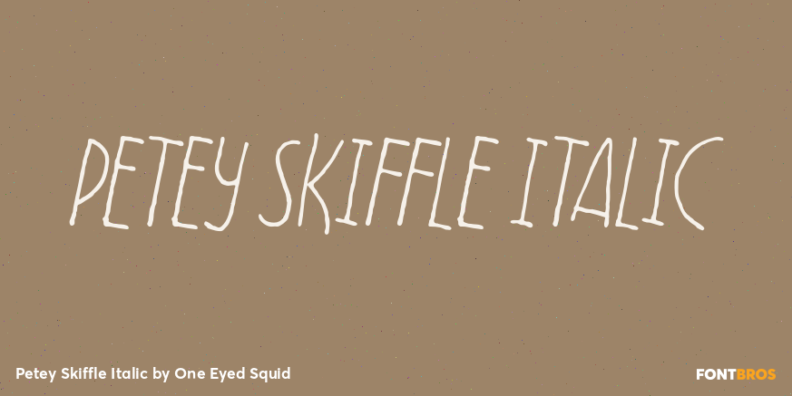 Petey Skiffle Italic Poster