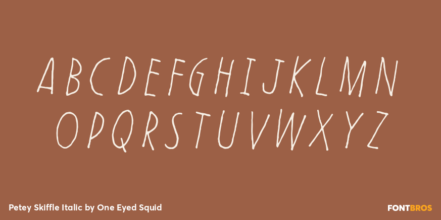 Petey Skiffle Italic Font Poster #2