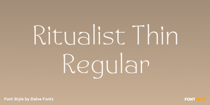 Ritualist Thin Regular Font Poster #1