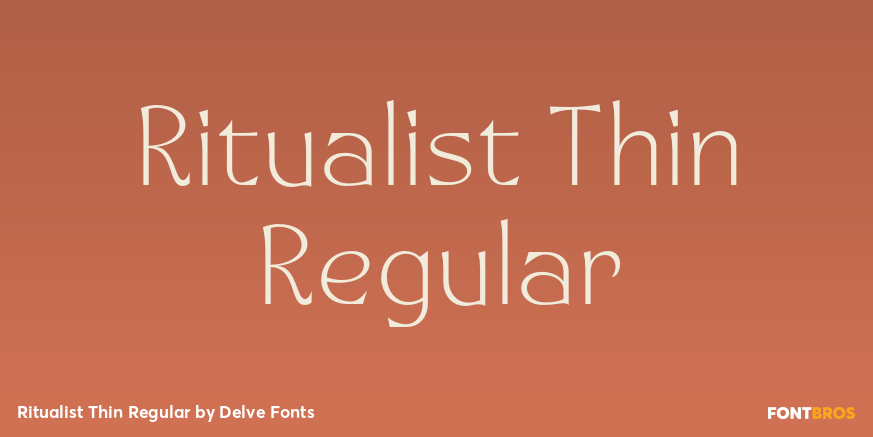 Ritualist Thin Regular Font Poster #1