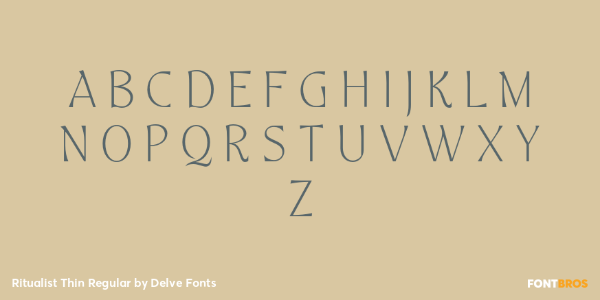 Ritualist Thin Regular Font Poster #2