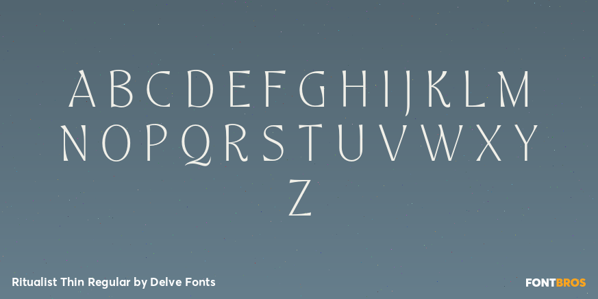 Ritualist Thin Regular Font Poster #2