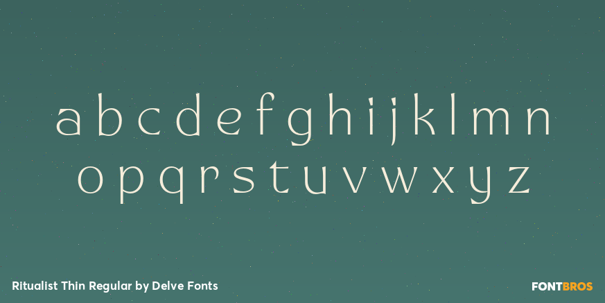 Ritualist Thin Regular Font Poster #3