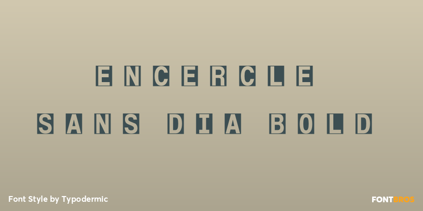 Encercle Sans DIA Bold Poster