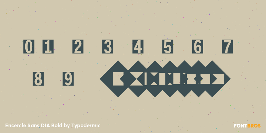 Encercle Sans DIA Bold Font Poster #4