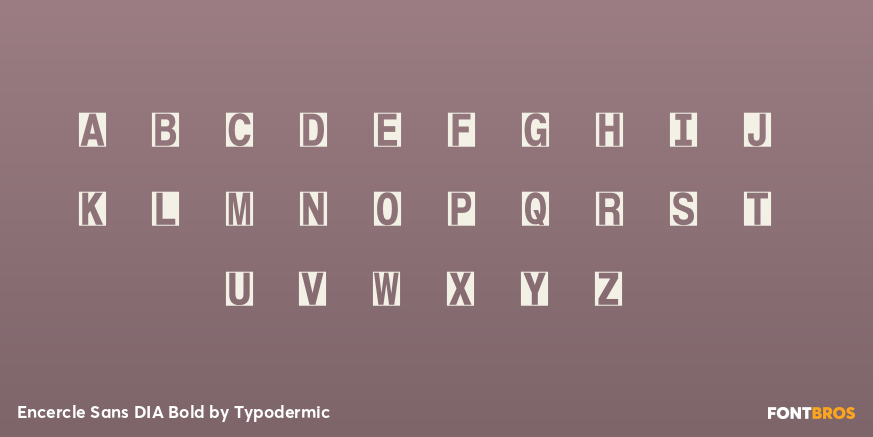 Encercle Sans DIA Bold Font Poster #1