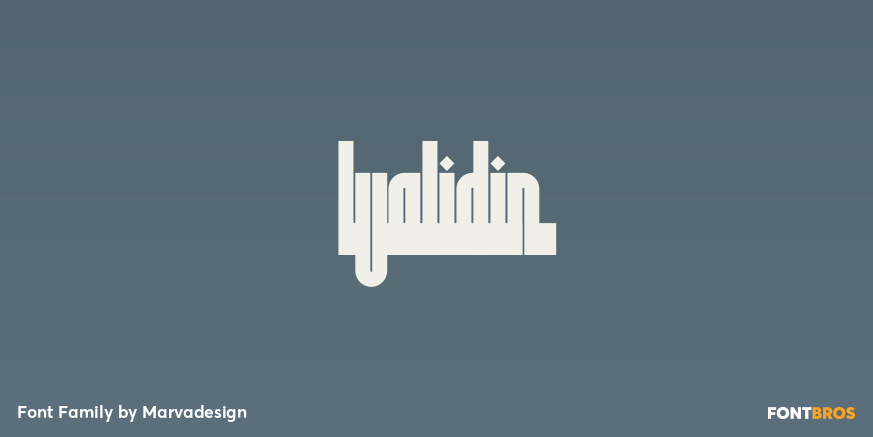 Walidin Font Poster