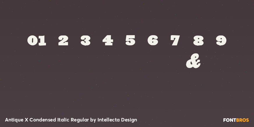 Antique X Condensed Italic Regular Font Poster #4