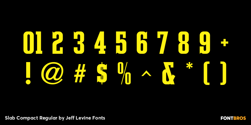 Slab Compact Regular Font Poster #4