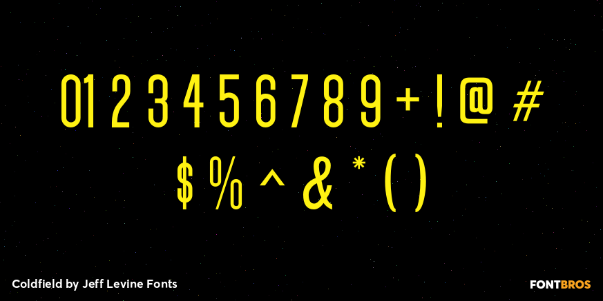 Coldfield Font Poster #4