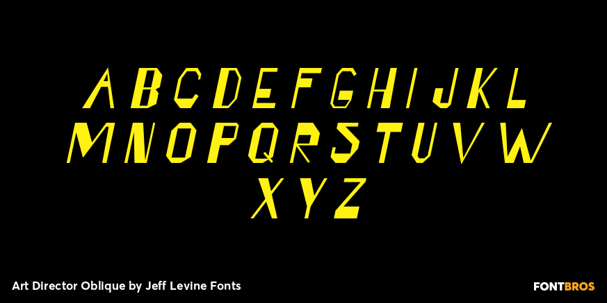 Art Director Oblique Font Poster #3