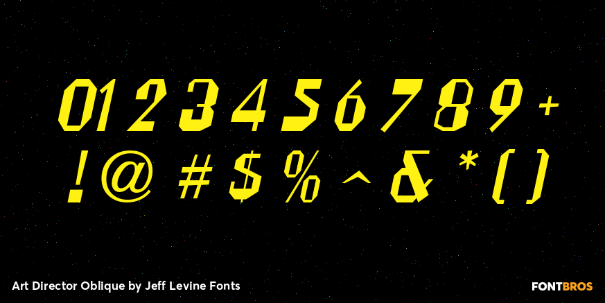 Art Director Oblique Font Poster #4