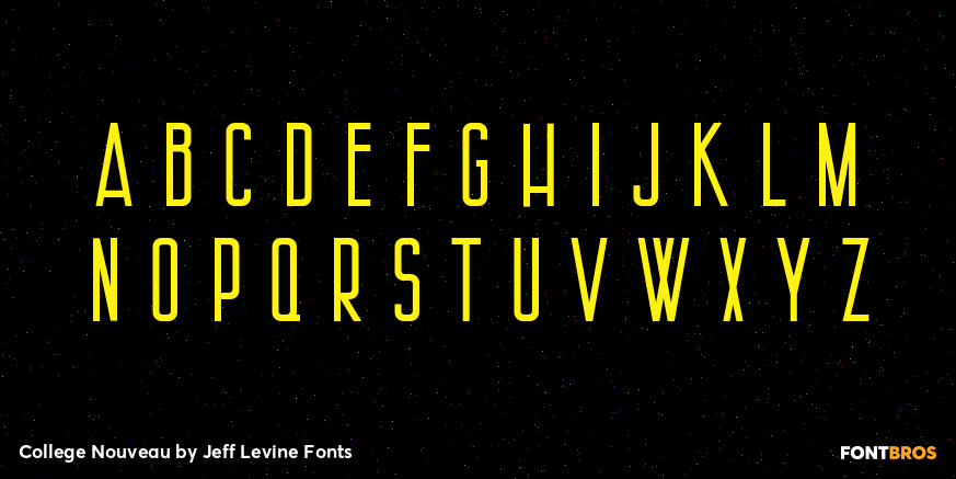 College Nouveau Font Poster #3