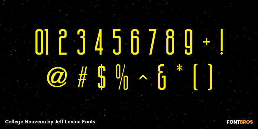 College Nouveau Font Poster #4