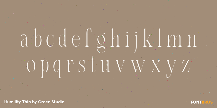 Humility Thin Font Poster #3
