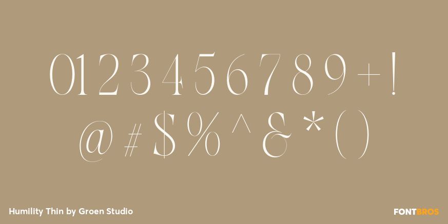 Humility Thin Font Poster #4