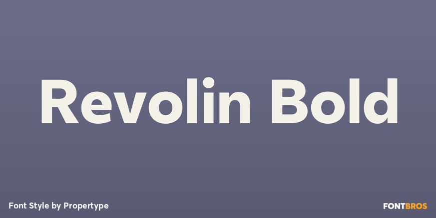 Revolin Bold Poster
