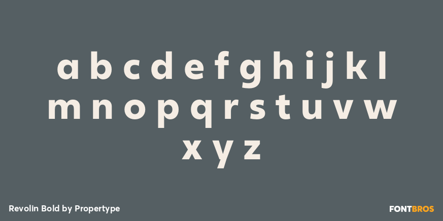 Revolin Bold Font Poster #3